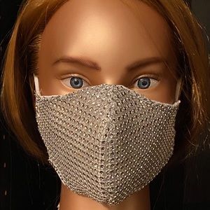 BRAND NEW WHITE BLING MASK